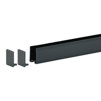 Wangenschuh 19 mm Anthrazit inkl. 2 Endkappen – Ansicht 1