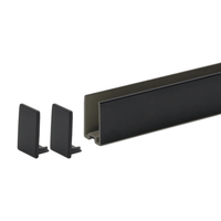 Wangenschuh 16 mm Schwarz inkl. 2 Endkappen – Ansicht 1