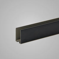 Wangenschuh 16 mm Schwarz mit 2 Endkappen – Ansicht 2