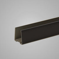 Wangenschuh 25 mm Schwarz mit 2 Endkappen – Ansicht 2
