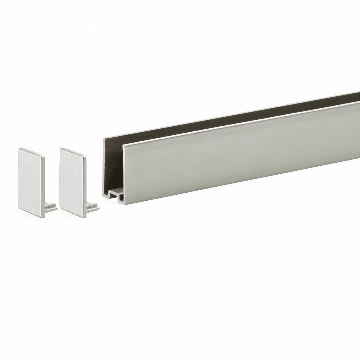Wangenschuh 16 mm Edelstahl-Optik inkl. 2 Endkappen