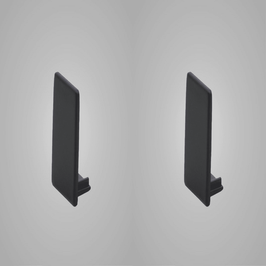 Endkappen Set 16mm in Schwarz