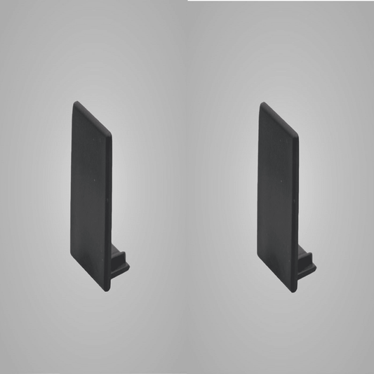 Endkappen Set 19mm in Schwarz