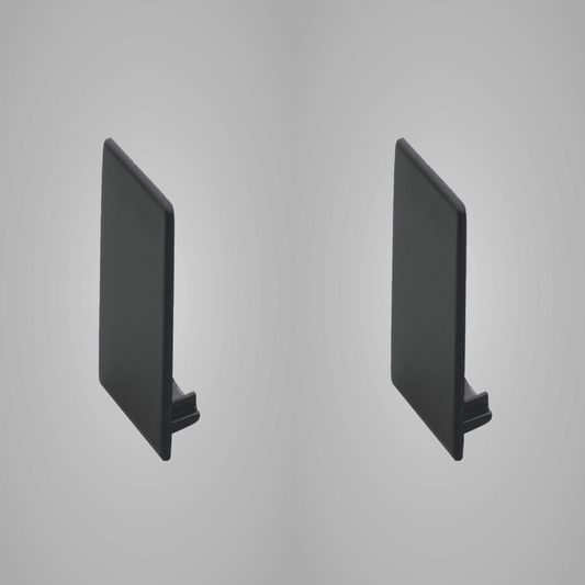 Endkappen Set 25mm in Schwarz