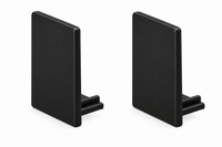 Wangenschuh 25 mm Schwarz inkl. 2 Endkappen – Ansicht 3