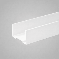 Wangenschuh 50 mm Weiß mit 2 Endkappen – Ansicht 2