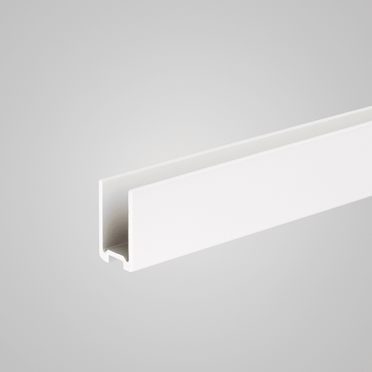 Weiß in 19mm inkl. 2 Endkappen