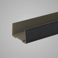 Wangenschuh 50 mm Schwarz mit 2 Endkappen – Ansicht 2